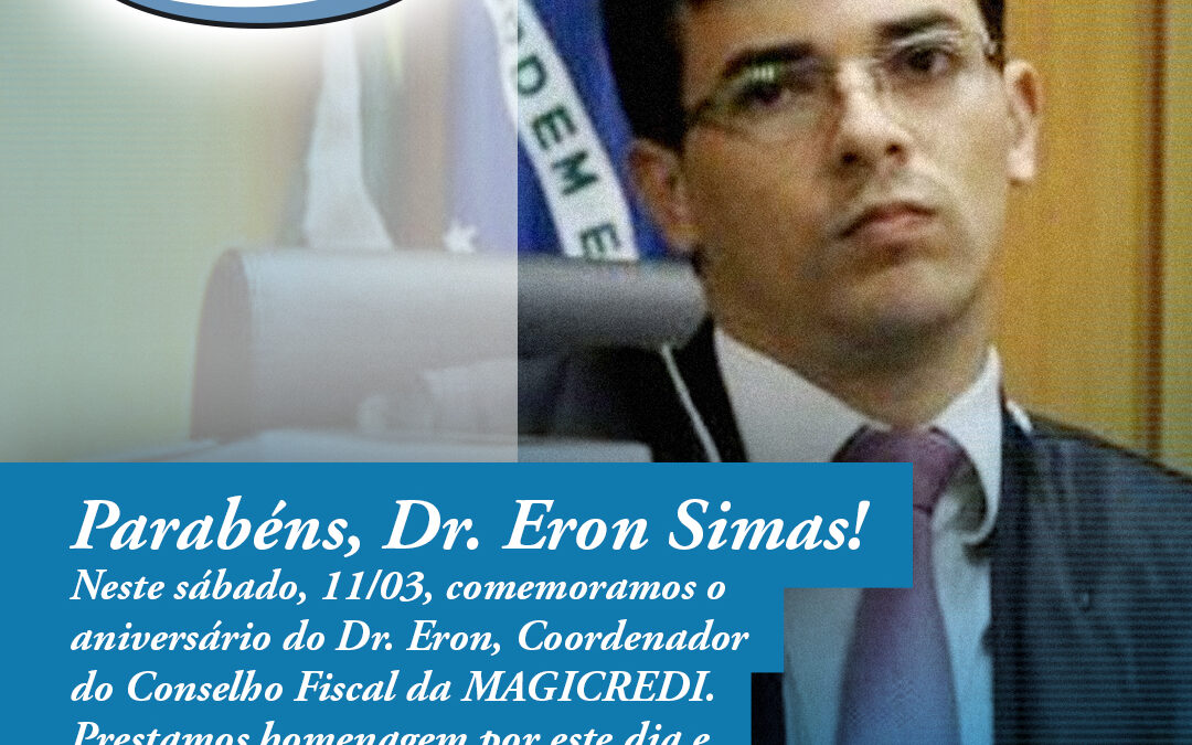 Parabéns, Dr. Eron Simas!