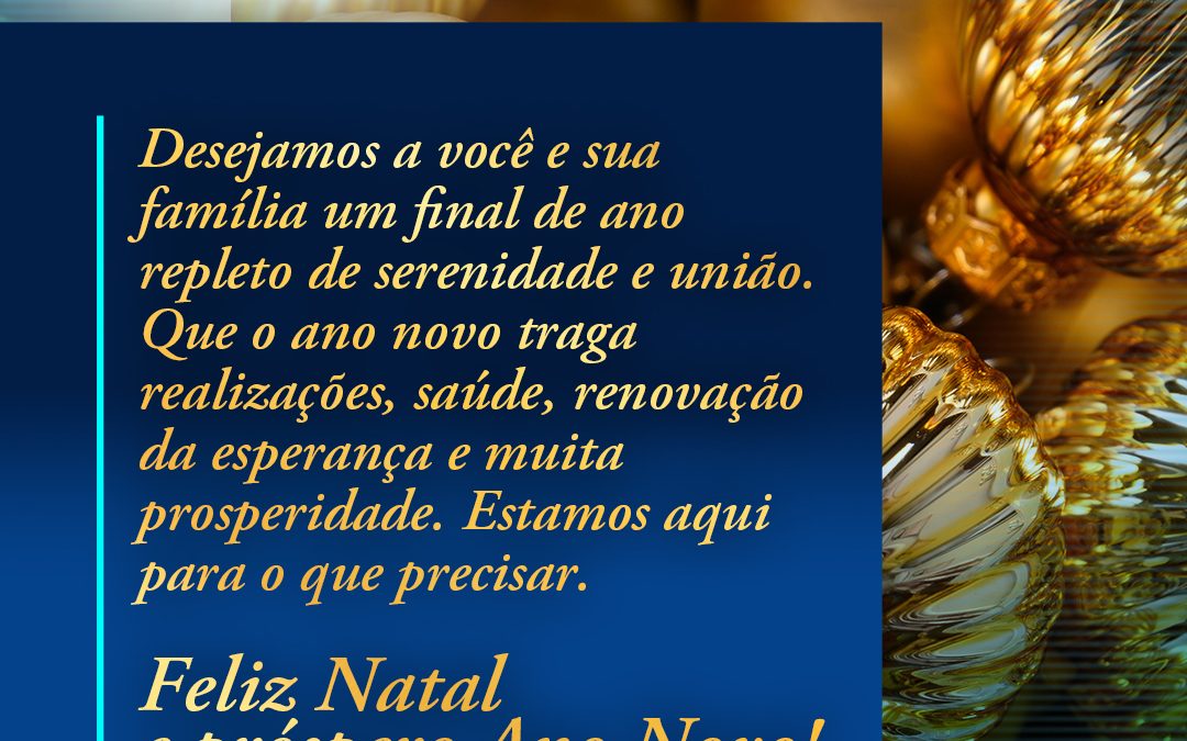 Feliz Natal e próspero Ano Novo!