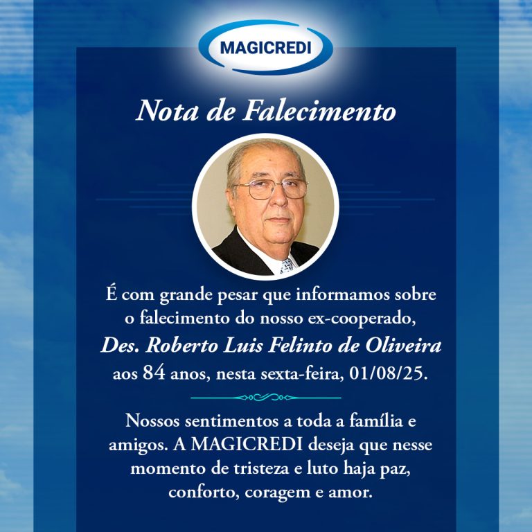 Nota de Falecimento – Desembargador Roberto Luis Felinto de Oliveira